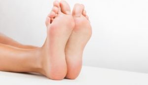 Women feet stock photo